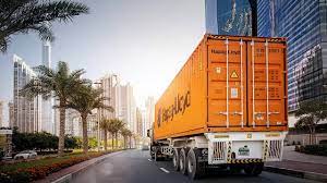 These specialized trucks are designed to transport standard intermodal containers,